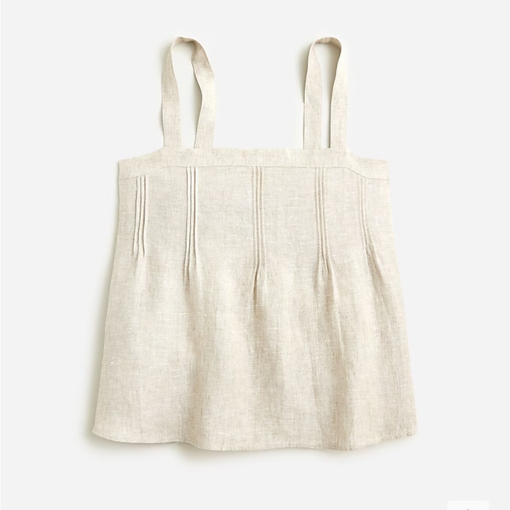 NWT J.crew Bow-back linen top XXS Flex color